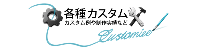 各種カスタム：カスタム例や制作実績など